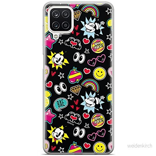 ERT GROUP mobiltelefonfodral för Samsung A12 / M12 originalt och officiellt licensierat Disney mönster Mickey & Minnie 013 anpassad till formen på mobiltelefonen, fodral tillverkad av TPU plast 5903040091876