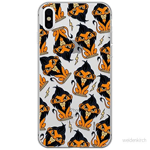 ERT GROUP mobiltelefonfodral för Iphone X/XS originalt och officiellt licensierat Disney mönster Scar 002 optimalt anpassad till formen på mobiltelefonen, gedeeltelijk transparant 5905131435989