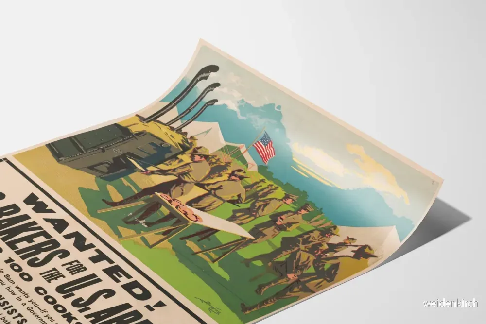 Vintageposter för rekrytering av bagare i den amerikanska armén - Bild 3