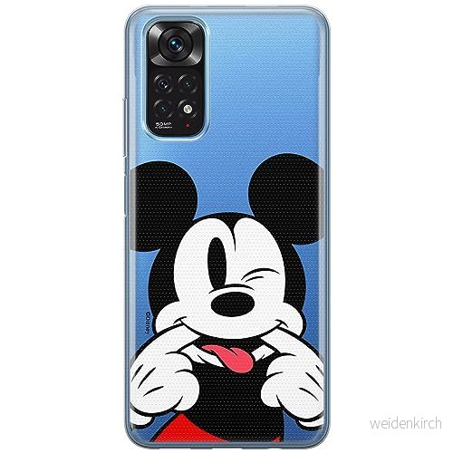 ERT GROUP mobiltelefonfodral för Xiaomi REDMI NOTE 11T/ 11S 5G/ POCO M4 PRO 5G originalt och officiellt licensierat Disney mönster Mickey 052, gedeeltelijk transparant 5905795034054