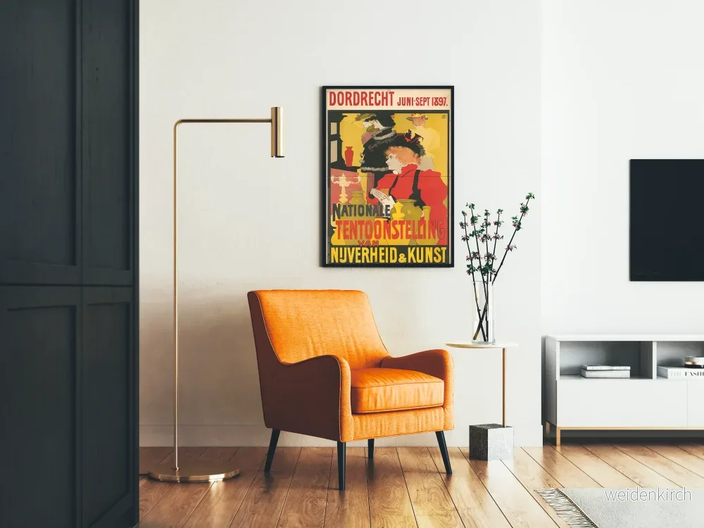 Vintageposter Dordrecht 1897 - Nationell konst- och hantverksutställning - Bild 2