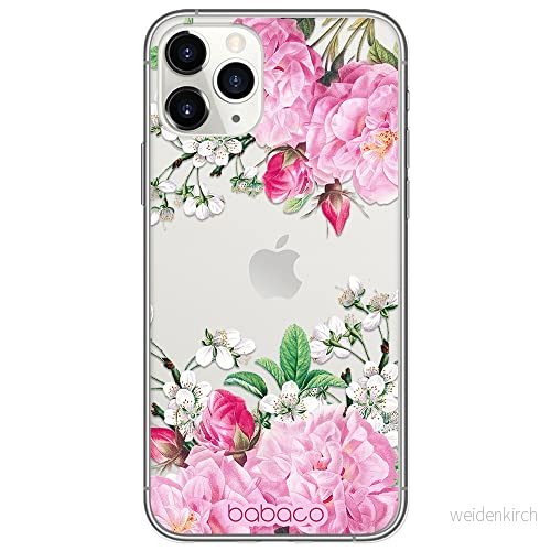 ERT GROUP mobiltelefonfodral för Iphone 11 PRO MAX originalt och officiellt licensierat Babaco mönster Flowers 046 optimalt anpassad till formen på mobiltelefonen, gedeeltelijk transparant 5905131330376