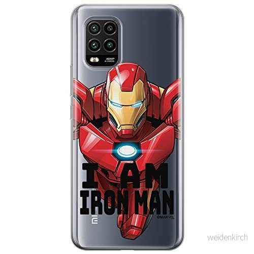 ERT GROUP mobiltelefonfodral för Xiaomi MI 10 LITE originalt och officiellt licensierat Marvel mönster Iron Man 029 optimalt anpassad till formen på mobiltelefonen, gedeeltelijk transparant 5904805147845
