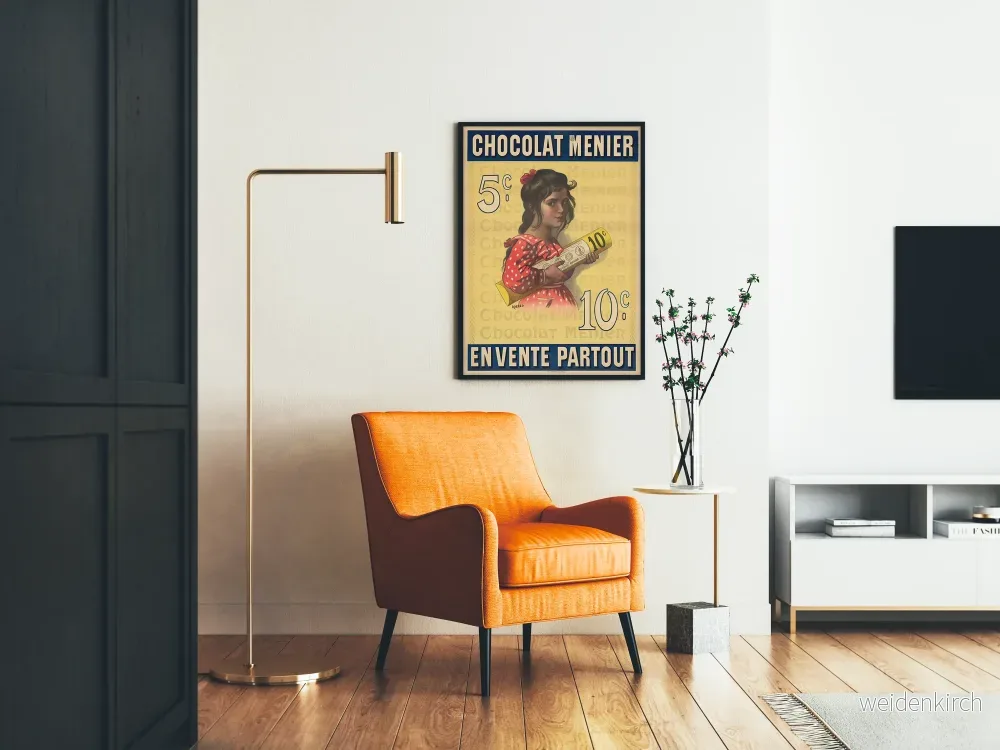 Vintageposter Chocolat Menier - Retro väggdekoration - Bild 2
