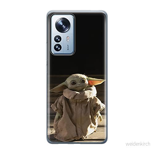 ERT GROUP mobiltelefonfodral för Xiaomi 12 PRO originalt och officiellt licensierat Star Wars mönster Baby Yoda 001 optimalt anpassad till formen på mobiltelefonen, fodral tillverkad av TPU plast 5905511523619