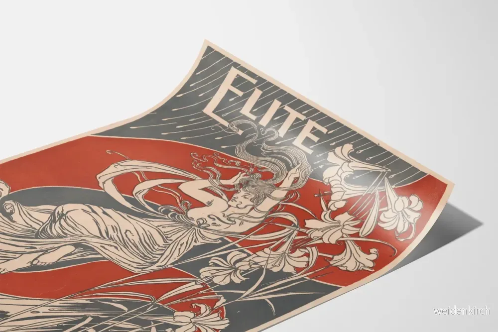 Elegant konstnärsposter i art nouveau-stil - Bild 3