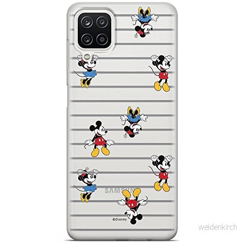 ERT GROUP mobiltelefonfodral för Samsung A12 / M12 originalt och officiellt licensierat Disney mönster Mickey & Minnie 007 optimalt anpassad till formen på mobiltelefonen, gedeeltelijk transparant 5903040091814