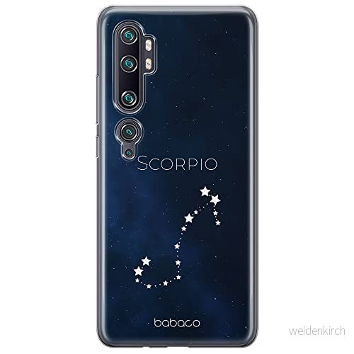ERT GROUP mobiltelefonfodral för Xiaomi MI NOTE 10 / PRO originalt och officiellt licensierat Babaco mönster Zodiac Constellation 008, fodral tillverkad av TPU plast 5903932196528