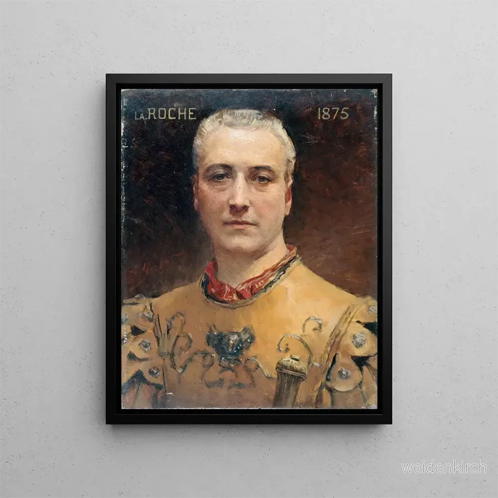 Målning Portrait de Jules Laroche 1841-1925 sociétaire de la Comédie Française en costume de scène - Aimé Morot | Konsttryck