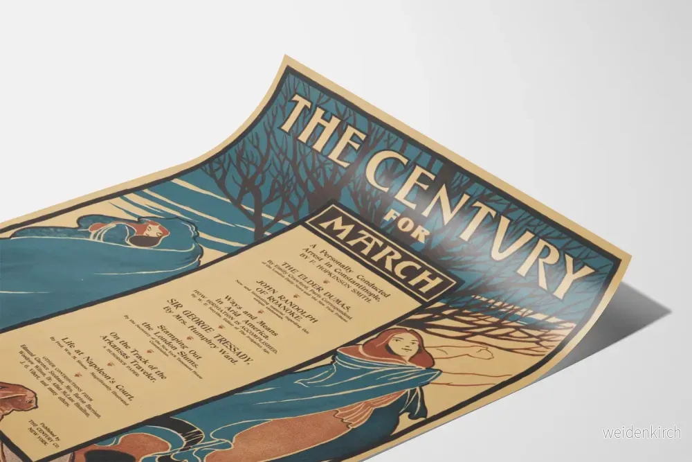 Vintageposter The Century för mars – Retro väggdekoration - Bild 3