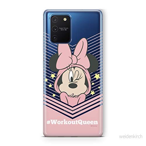 ERT GROUP mobiltelefonfodral för Samsung S10 Lite/A91 originalt och officiellt licensierat Disney mönster Minnie 053 Vit optimalt anpassad till formen på mobiltelefonen, gedeeltelijk transparant 5903537764115