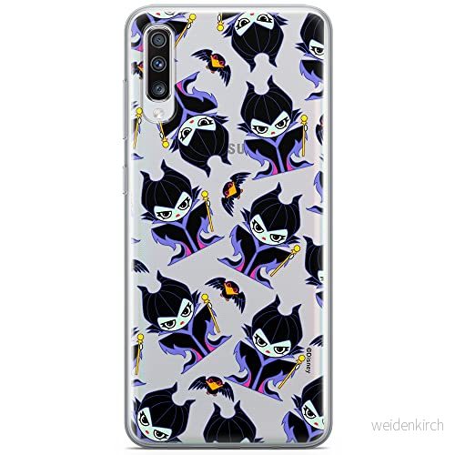 ERT GROUP mobiltelefonfodral för Samsung A70 originalt och officiellt licensierat Disney mönster Maleficent 004 optimalt anpassad till formen på mobiltelefonen, gedeeltelijk transparant 5905131483683