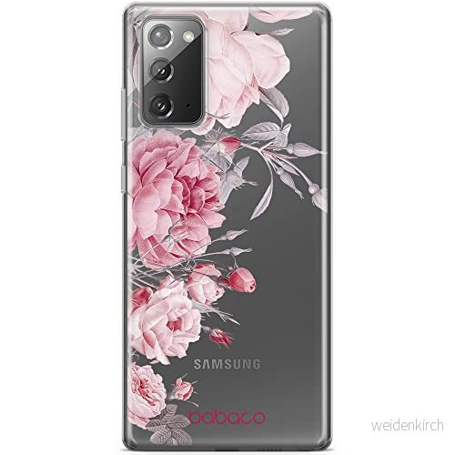 ERT GROUP mobiltelefonfodral för Samsung GALAXY NOTE 20 originalt och officiellt licensierat Babaco mönster Flowers 059 optimalt anpassad till formen på mobiltelefonen, gedeeltelijk transparant 5905131372772