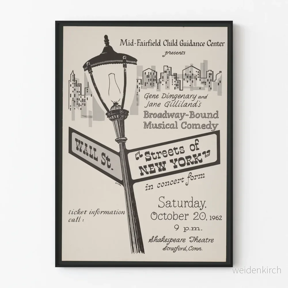 Vintageposter av New Yorks gator – Retrourban väggdekoration