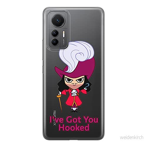 ERT GROUP mobiltelefonfodral för Xiaomi 12 LITE originalt och officiellt licensierat Disney mönster James Hook 001 optimalt anpassad till formen på mobiltelefonen, gedeeltelijk transparant 5905511512842