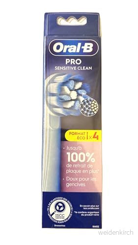 Oral B Pro Sensitive Clean Tandborsthuvuden, paket med 4 stycken 8006540892473