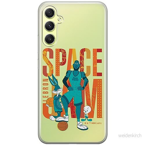 ERT GROUP mobiltelefonfodral för Samsung A34 5G originalt och officiellt licensierat Looney Tunes mönster Space Jam 002 optimalt anpassad till formen på mobiltelefonen, gedeeltelijk transparant 5905511785796