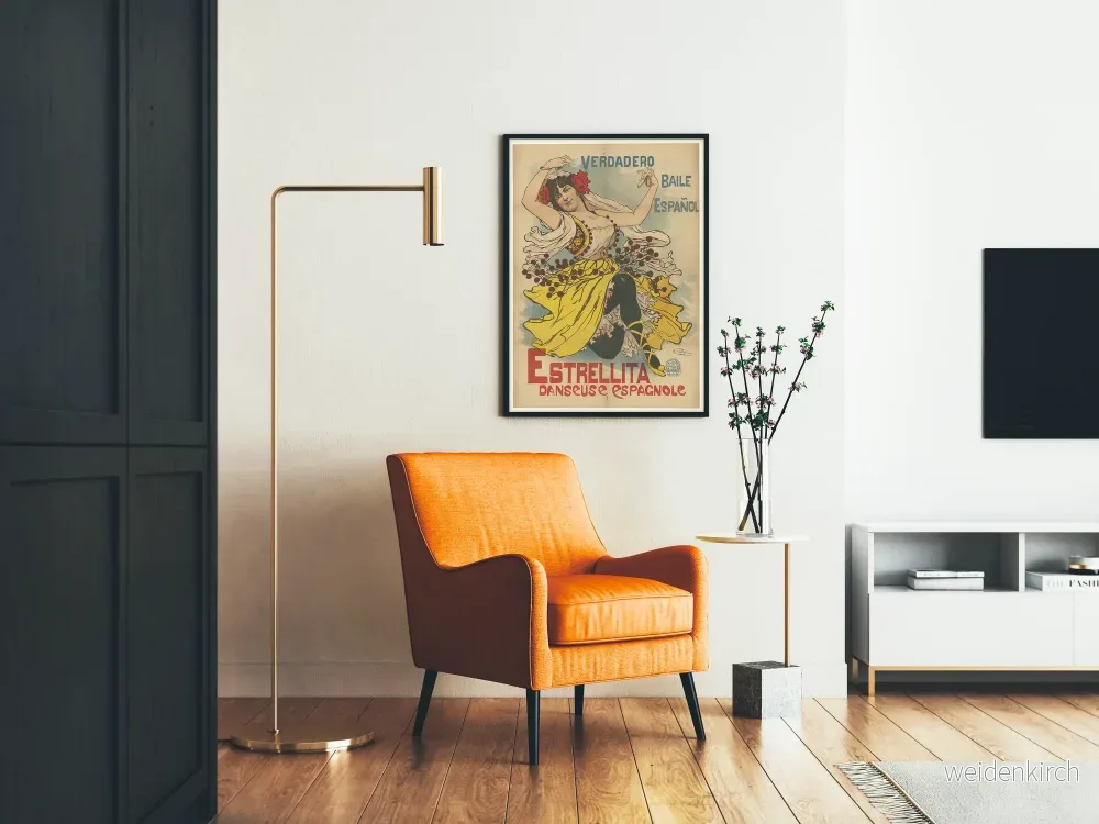 Vintageposter Estrellita Dansare Spansk Väggdekoration - Bild 2