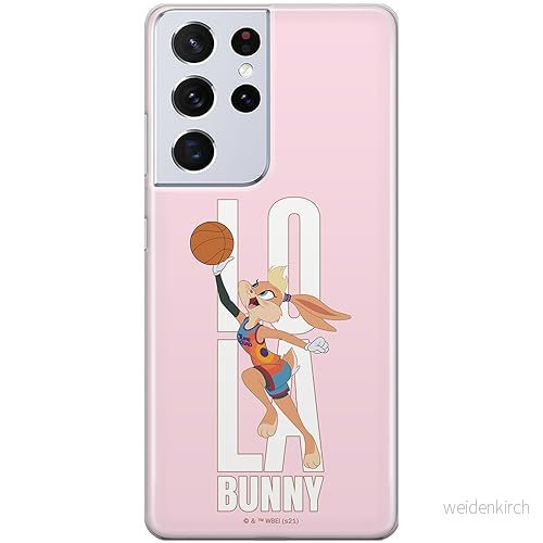 ERT GROUP mobiltelefonfodral för Samsung S21 ULTRA originalt och officiellt licensierat Looney Tunes mönster Space Jam 028 anpassad till formen på mobiltelefonen, fodral tillverkad av TPU plast 5905511064907