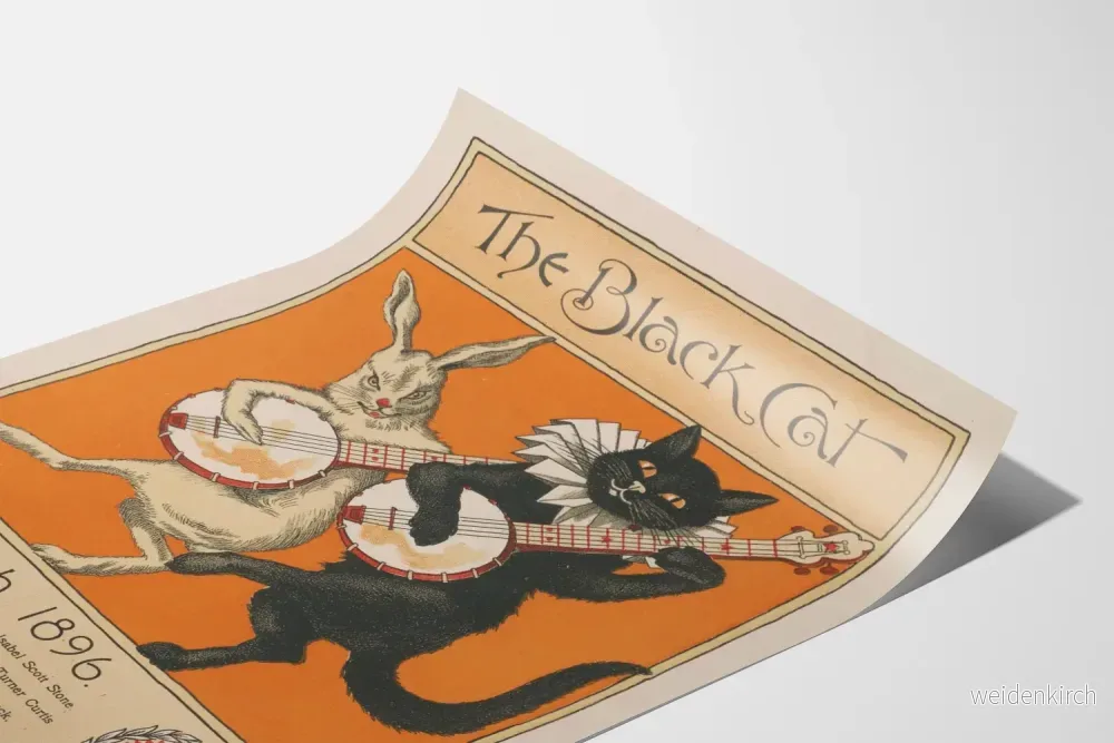 Vintageposter The Black Cat - Mars 1896, Retro väggdekoration - Bild 3