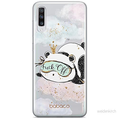 ERT GROUP mobiltelefonfodral för Samsung A70 originalt och officiellt licensierat Babaco mönster Panda 001 optimalt anpassad till formen på mobiltelefonen, gedeeltelijk transparant 5902980463934