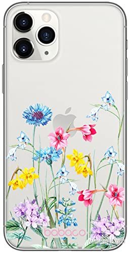 ERT GROUP mobiltelefonfodral för Iphone 11 PRO originalt och officiellt licensierat Babaco mönster Flowers 040 optimalt anpassad till formen på mobiltelefonen, gedeeltelijk transparant 5905131309846