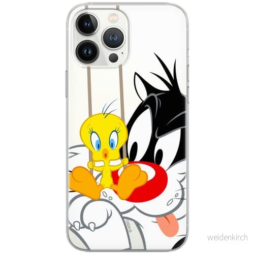 ERT GROUP mobiltelefonfodral för Samsung A11 / M11 originalt och officiellt licensierat Looney Tunes mönster Sylvester & Tweety 002 anpassad till formen på mobiltelefonen, gedeeltelijk transparant 5903040490105