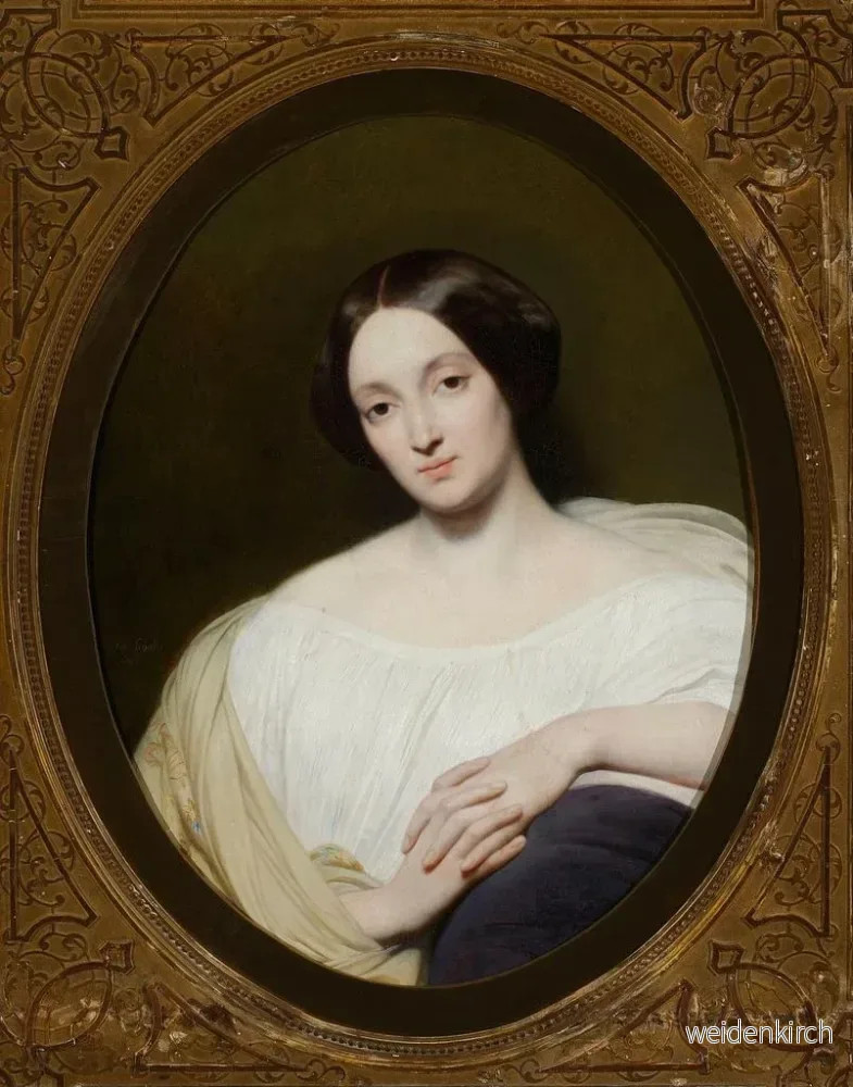 Målning Portrait av Katarzyna Potocka född Branicka 1825-1907 - Ary Scheffer | Konsttryck - Bild 2