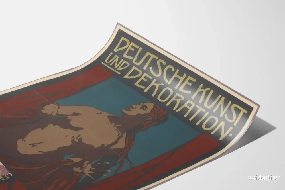Vintageposter Deutsche Kunst och Dekoration med mänsklig figur - Bild 3