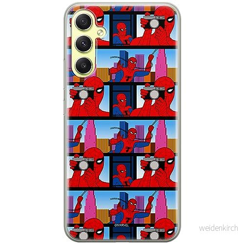 ERT GROUP mobiltelefonfodral för Samsung A34 5G originalt och officiellt licensierat Marvel mönster Spider Man 038 optimalt anpassad till formen på mobiltelefonen, fodral tillverkad av TPU plast 5905795013769