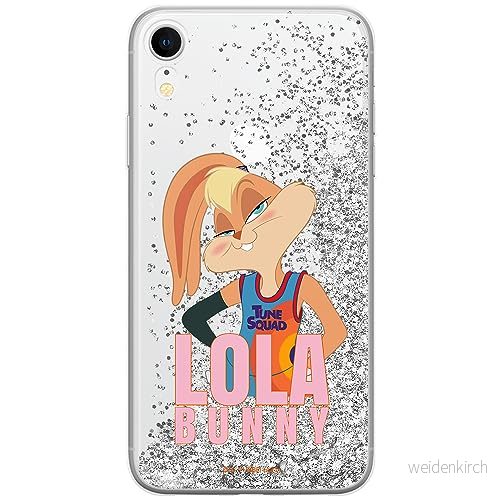 ERT GROUP mobiltelefonfodral för Apple Iphone XR originalt och officiellt licensierat Looney Tunes mönster Space Jam 021 optimalt anpassad till formen på mobiltelefonen, med glitter overflow effekt 5905511056131