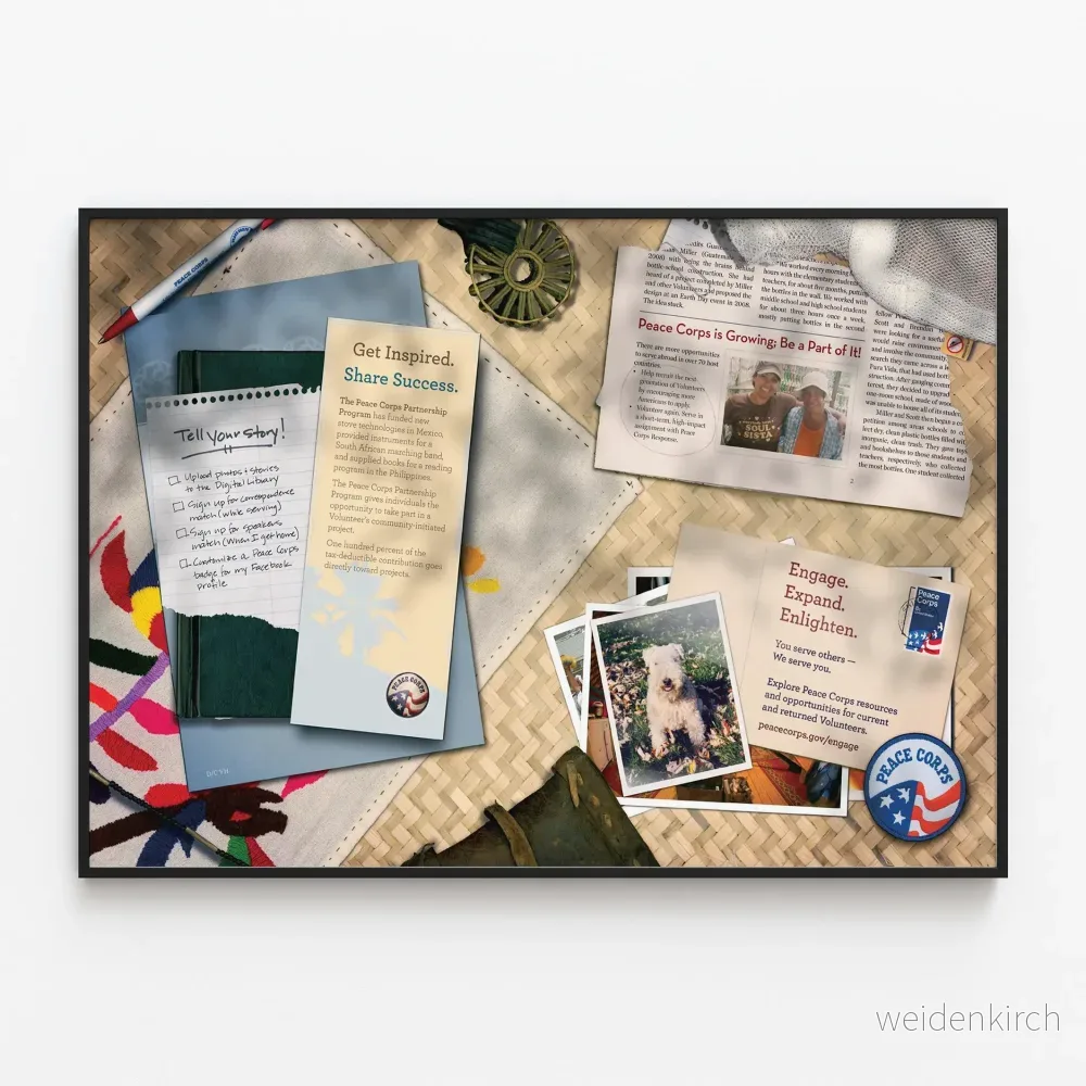 Dekorativ poster Peace Corps - Inspiration och engagemang