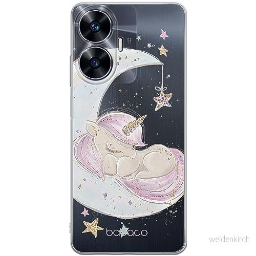 ERT GROUP mobiltelefonfodral för Realme C55 originalt och officiellt licensierat Babaco mönster Unicorn 003 optimalt anpassad till formen på mobiltelefonen, gedeeltelijk transparant 5905511860523
