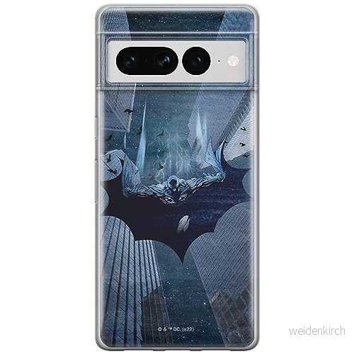 ERT GROUP mobiltelefonfodral för Google PIXEL 7 PRO originalt och officiellt licensierat DC mönster Batman 071 optimalt anpassad till formen på mobiltelefonen, fodral tillverkad av TPU plast 5905795173388