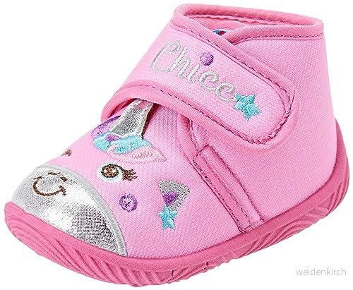 Chicco, tofflor för flickor hem och förskola, bekväma babockar, flexibla, andningsbara lätta, babyflickor i hemmet, designade Italien, Rosa 3, 29 EU 8051182432679