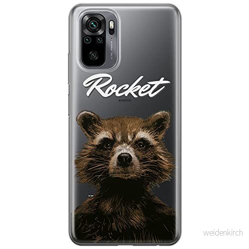 ERT GROUP mobiltelefonfodral för Xiaomi REDMI NOTE 10/ 10S originalt och officiellt licensierat Marvel mönster Rocket 006 optimalt anpassad till formen på mobiltelefonen, gedeeltelijk transparant 5903537184159