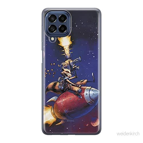 ERT GROUP mobiltelefonfodral för Samsung M33 5G originalt och officiellt licensierat Marvel mönster Rocket 007 optimalt anpassad till formen på mobiltelefonen, fodral tillverkad av TPU plast 5905511347901
