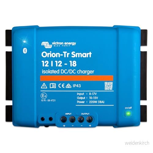 Victron Energy Orion-Tr Smart 12/12-Volt 18 A 220 W DC-DC-laddare 8719076046066