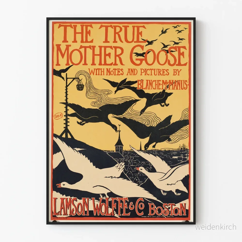 Vintageaffisch The True Mother Goose av Blanche McManus