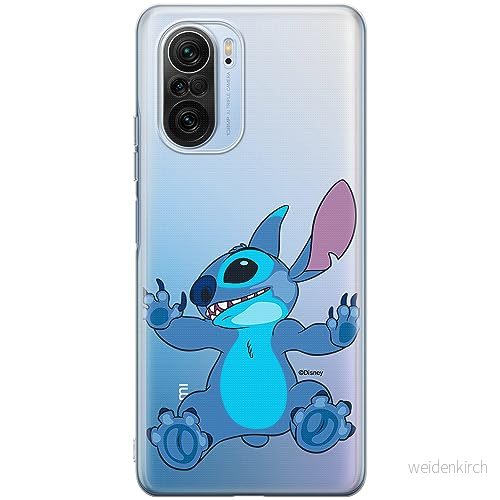ERT GROUP mobiltelefonfodral för Xiaomi MI 11i/ REDMI K40/K40 PRO/POCO F3/ F3 PRO originalt och officiellt licensierat Disney mönster Stitch 021, gedeeltelijk transparant 5905511888299
