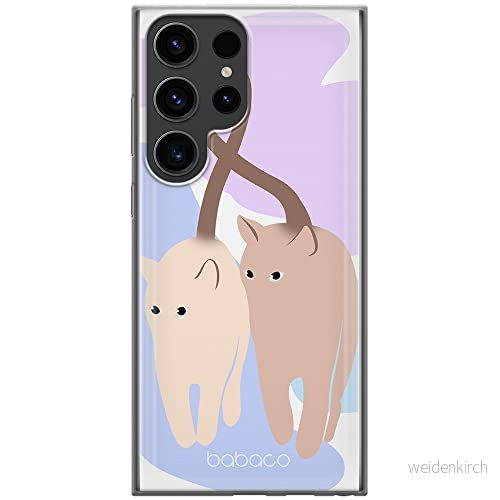ERT GROUP mobiltelefonfodral för Samsung S23 ULTRA originalt och officiellt licensierat Babaco mönster Cats 013 optimalt anpassad till formen på mobiltelefonen, fodral tillverkad av TPU plast 5905511471835