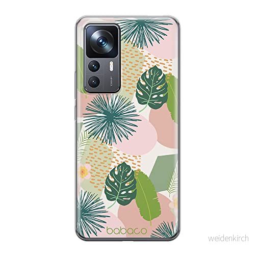 ERT GROUP mobiltelefonfodral för Xiaomi 12T/12T pro/K50 Ultra originalt och officiellt licensierat Babaco mönster Plants 012 anpassad till formen på mobiltelefonen, fodral tillverkad av TPU plast 5905511579883