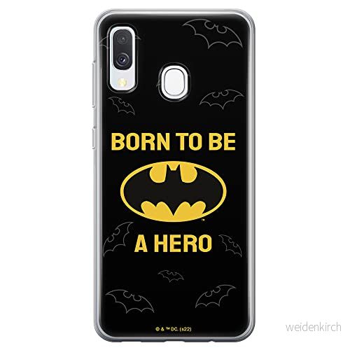ERT GROUP mobiltelefonfodral för Samsung A40 originalt och officiellt licensierat DC mönster Batman 058 optimalt anpassad till formen på mobiltelefonen, fodral tillverkad av TPU plast 5905131538109