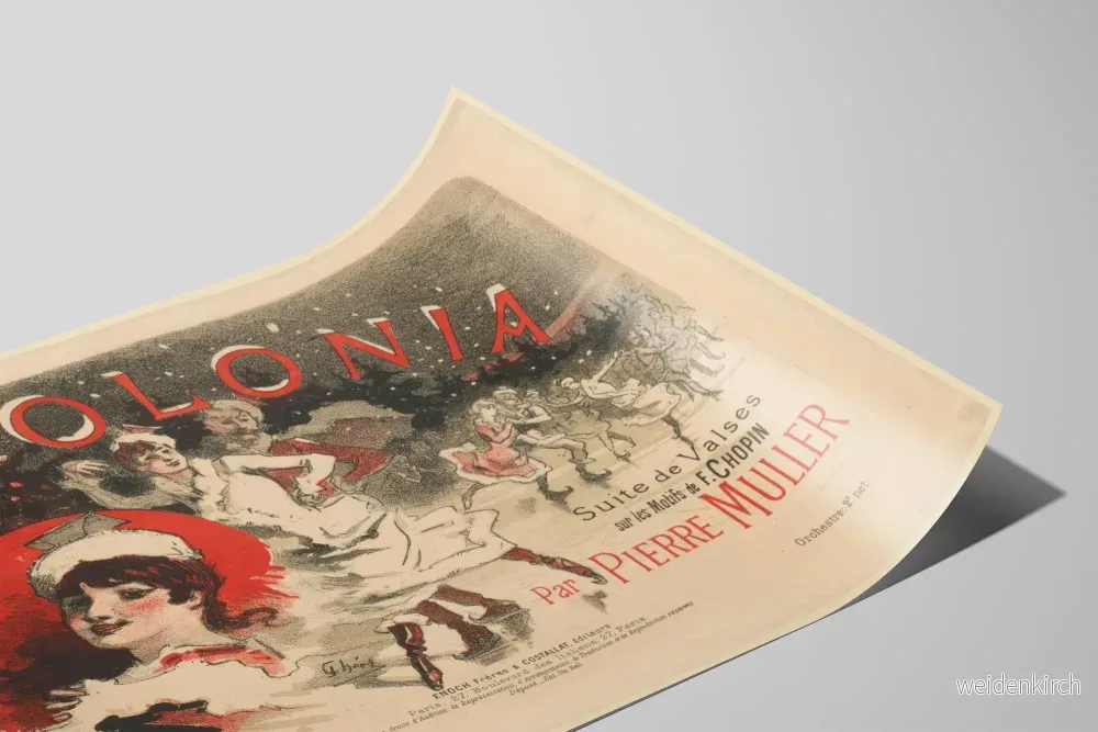 Vintageposter Polonia Suite de Valses på motiv av F. Chopin av Pierre Muller - Bild 2
