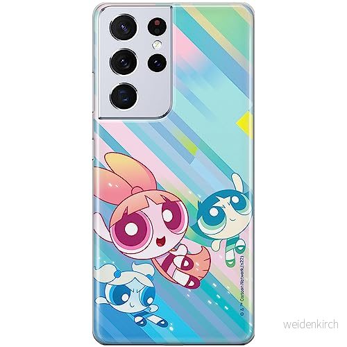 ERT GROUP mobiltelefonfodral för Samsung S21 ULTRA originalt och officiellt licensierat The Powerpuff Girls mönster 037, fodral tillverkad av TPU plast 5905511981648