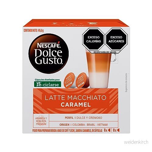 Nescafe Dolce Gusto Caramel Latte Macchiato X 4 Packs (64 Pods, 32 Servings) 7613033024191