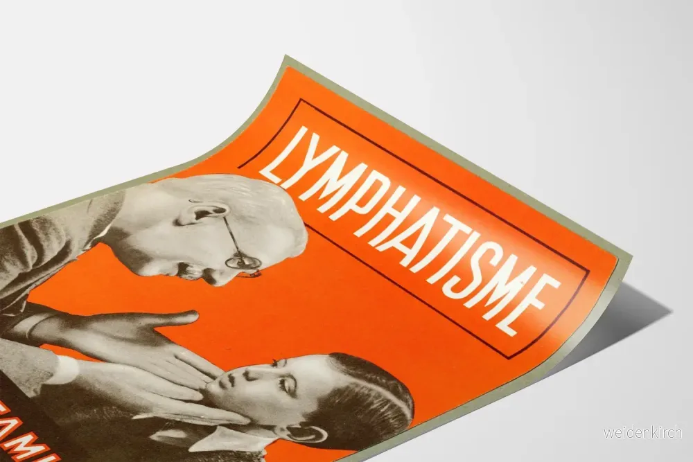 Vintageposter Ultraviamine 4 Lymfatism – Retro väggdekoration för hälsa - Bild 3