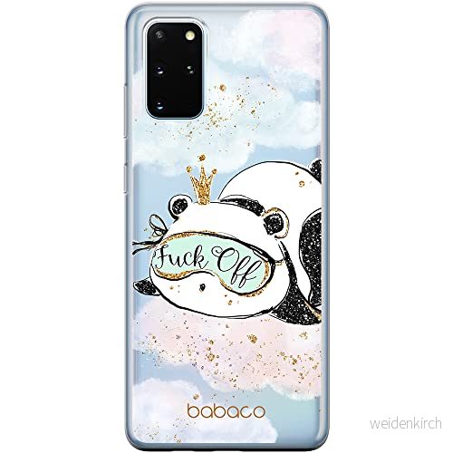 ERT GROUP mobiltelefonfodral för Samsung S20 PLUS / S11 originalt och officiellt licensierat Babaco mönster Panda 001 Vit optimalt anpassad till formen på mobiltelefonen, gedeeltelijk transparant 5903537770345