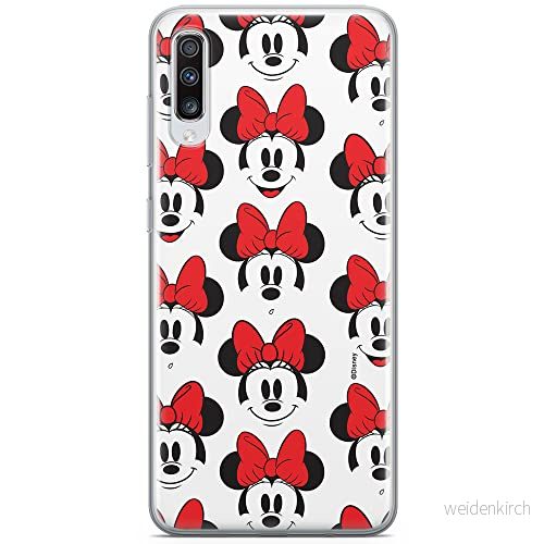 ERT GROUP mobiltelefonfodral för Samsung A70 originalt och officiellt licensierat Disney mönster Minnie 058 optimalt anpassad till formen på mobiltelefonen, fodral tillverkad av TPU plast 5903537636733