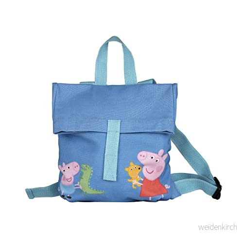 Peppa Pig Mini Courier Ryggsäck för barn, Färg: blå, Taille unique, Klassisk 3585190945685